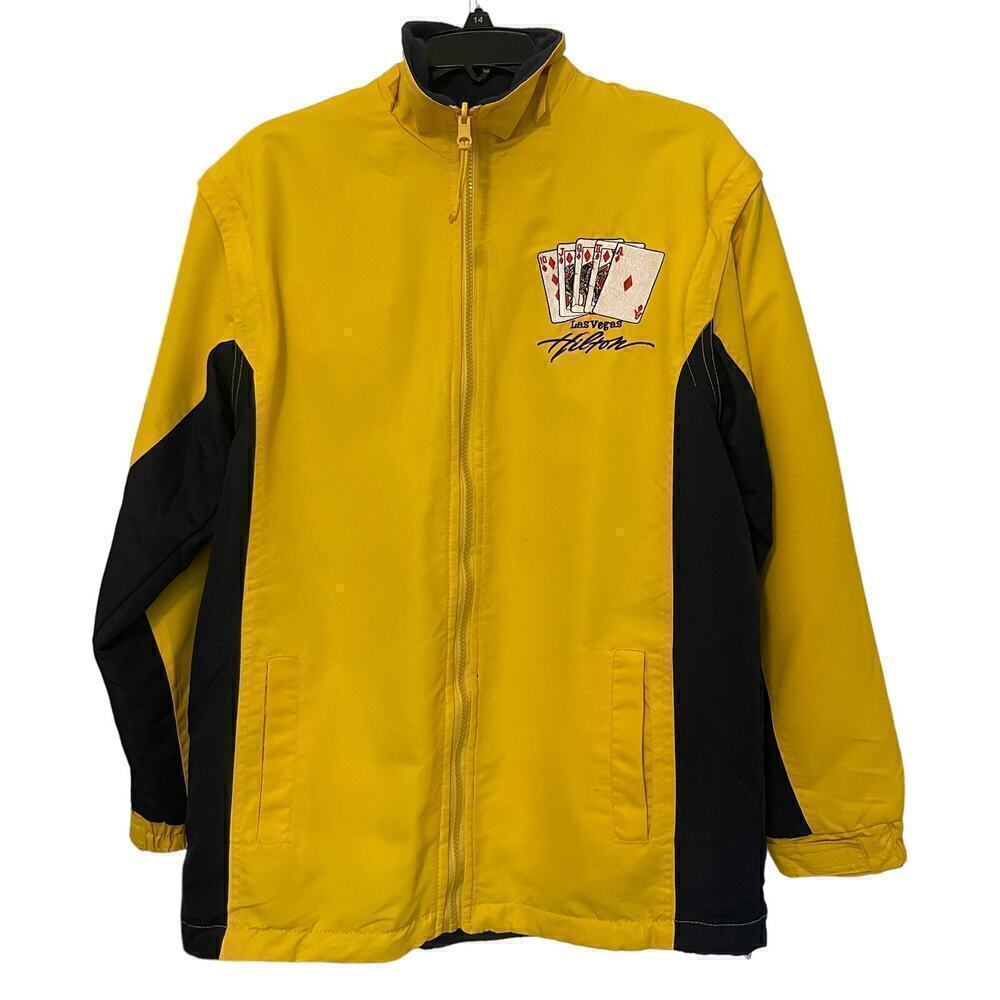 Las Vegas Hilton Reversible Front Zip Men's Jacket NO SIZE TAG
